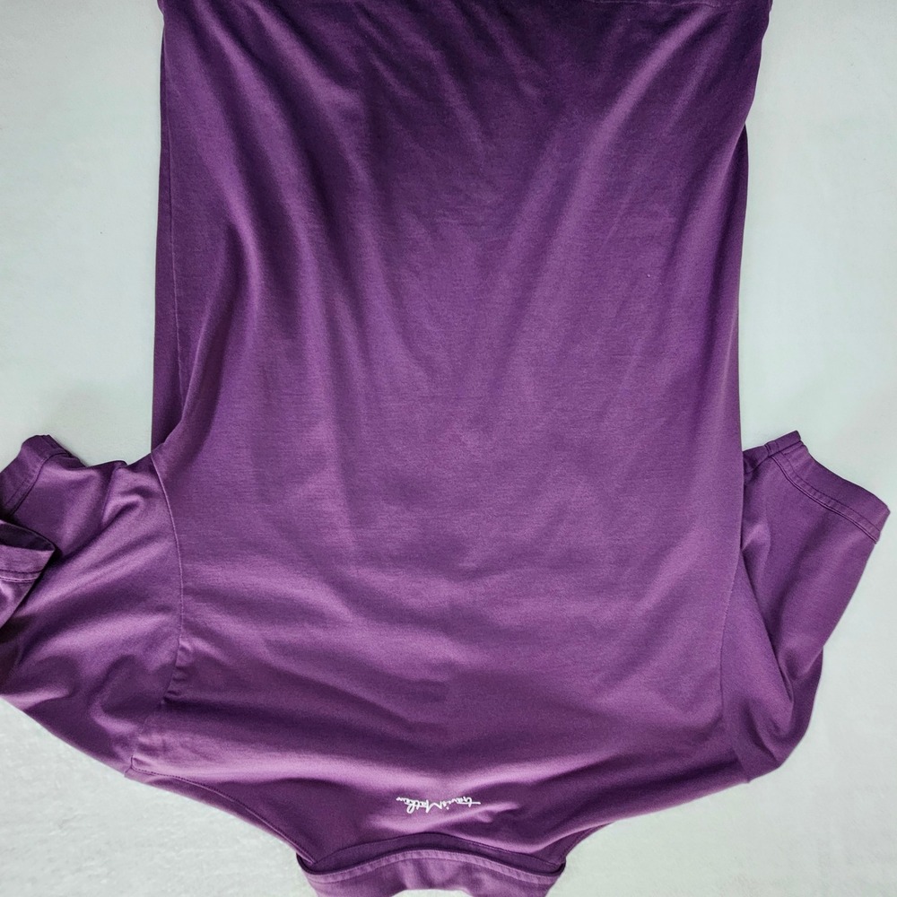 TravisMathew Mens Purple Pima Cotton Blend Short Sleeve Pocket Polo Shirt Size M - Picture 9 of 10
